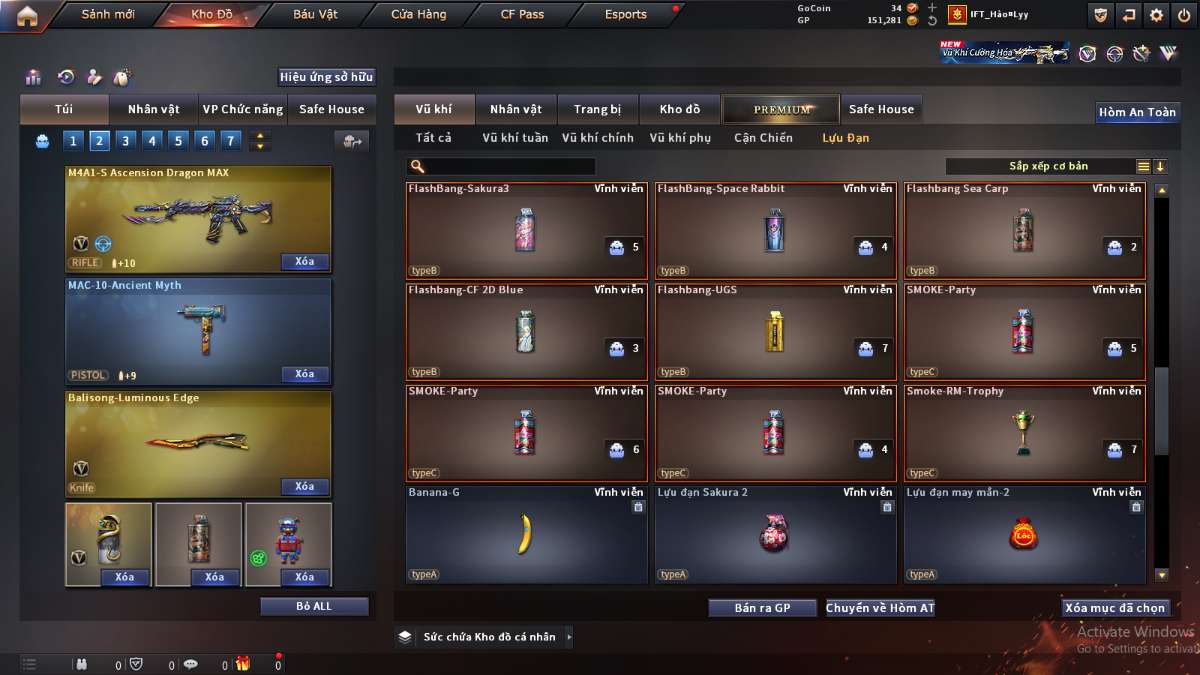 shop acc cf uy tin gia re